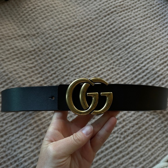 Black faux leather belt - Picture 3 of 12